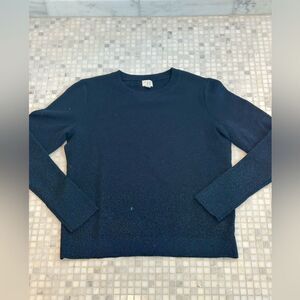 a new day Blue Crewneck Gitter Sweater